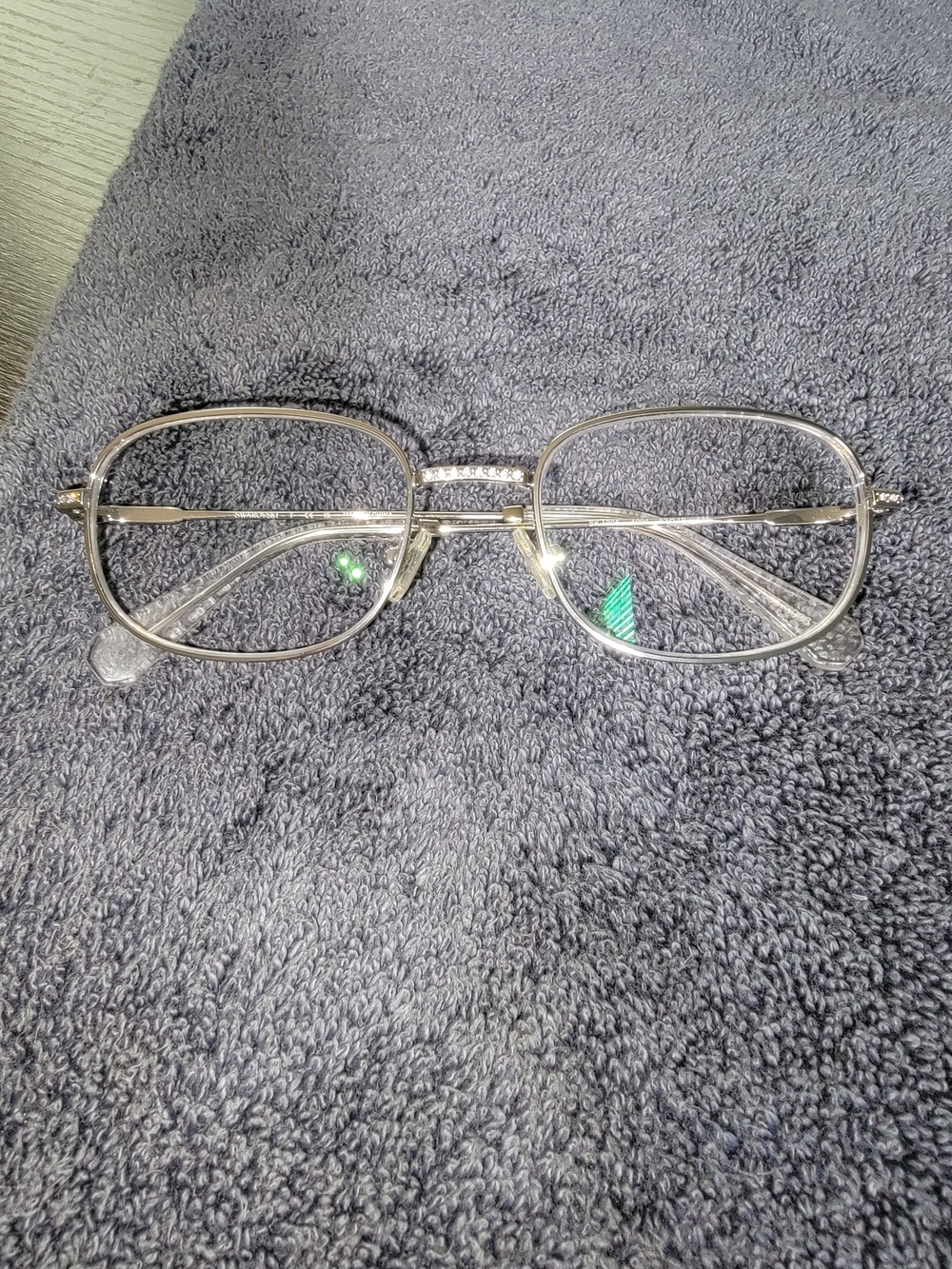 Swarovski Silver Crystal-Accent Glasses